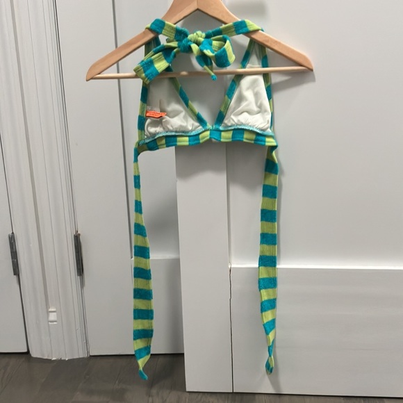 Y2K Vintage Juicy Couture Striped Terry Bikini Size S - Picture 5 of 13